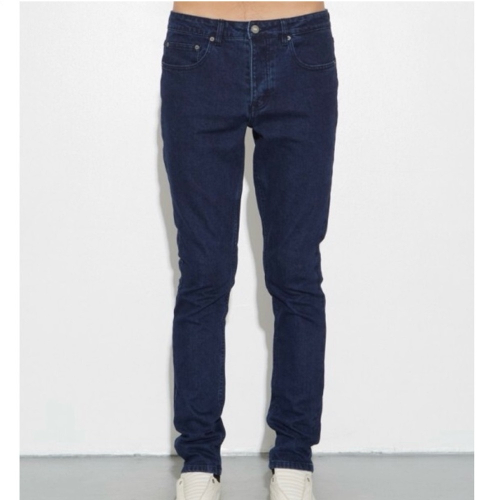 OAK NYC Mid Skinny Button Fly Denim